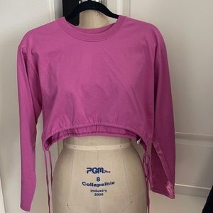 Brand new Zara long sleeve crop top. Small